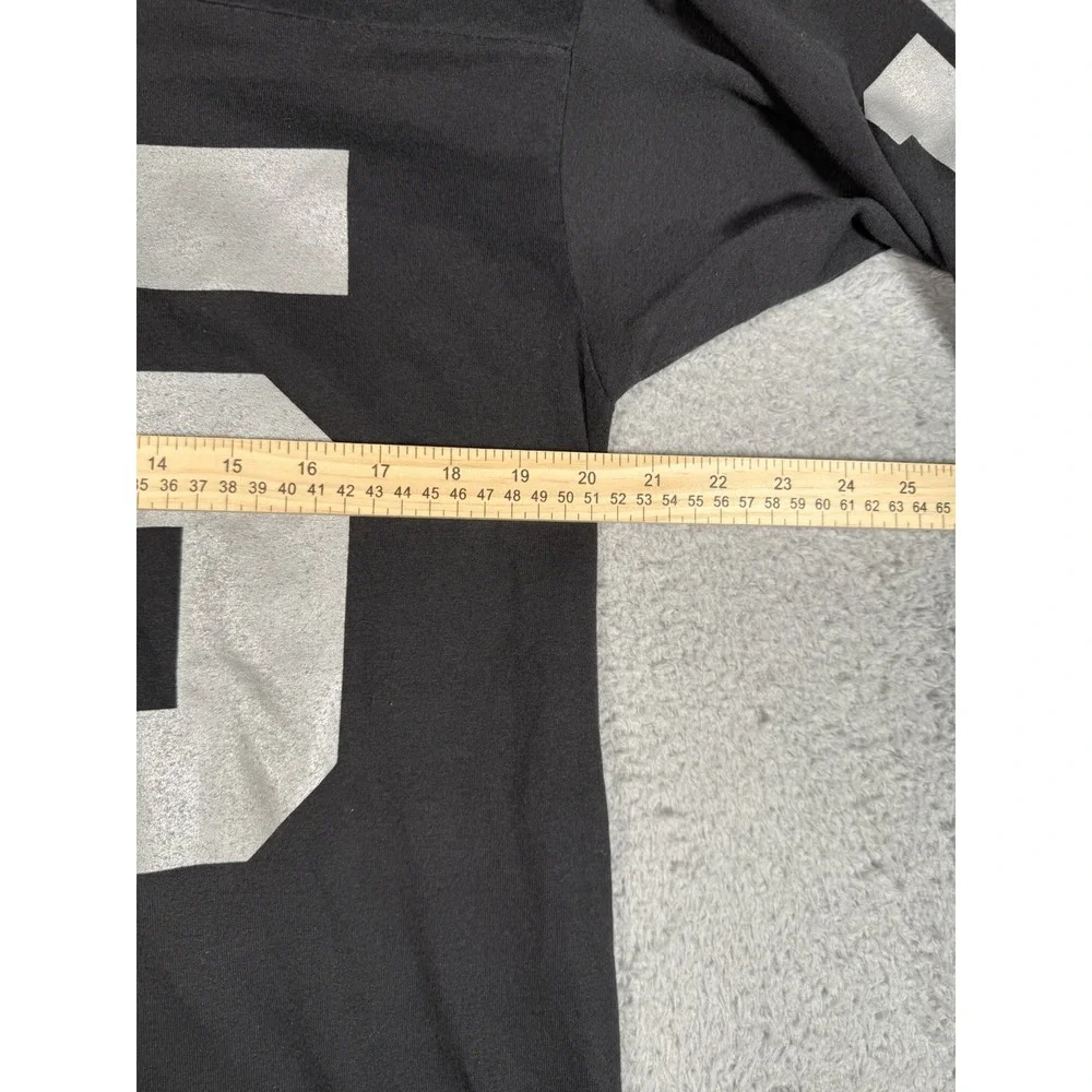 Vintage Logo 7 NFL Oakland Raiders Jeff Hostetler #15 Football T Shirt Men Large - Picture 6 of 10
